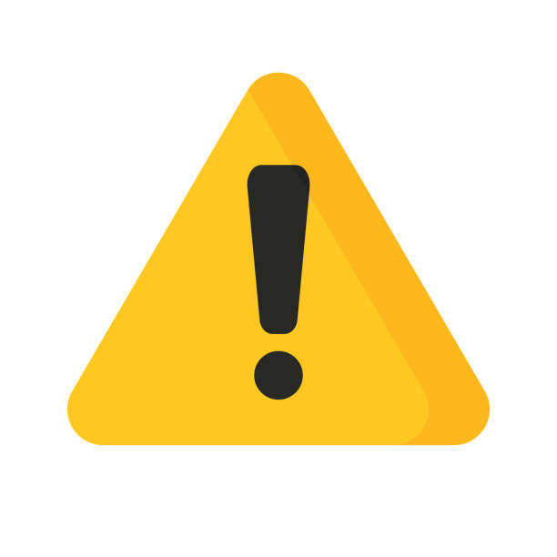 Triangular caution sign. Warning symbol. Danger. Editable vector.